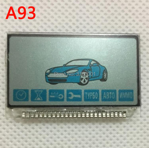 Wholesale A93 Keychain LCD Display Screen for Russian 2 way Car Alarm System Starline A93 lcd Remote Control Key Chain Fob ► Photo 1/1