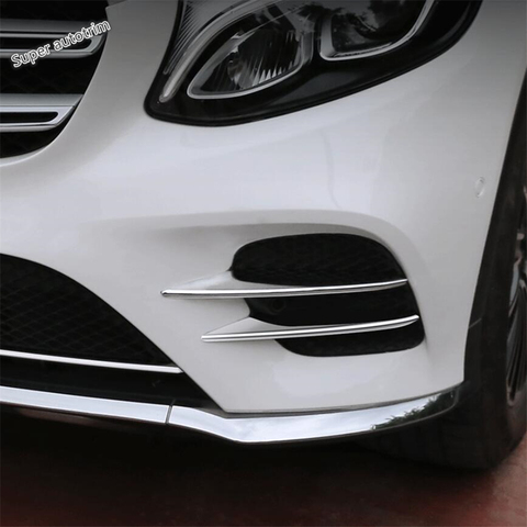 Lapetus Front Bumper Fog Lights Eyelid Eyebrow Outer Garnish Molding Cover Trim For Mercedes Benz GLC X253 2015 - 2022 Exterior ► Photo 1/6