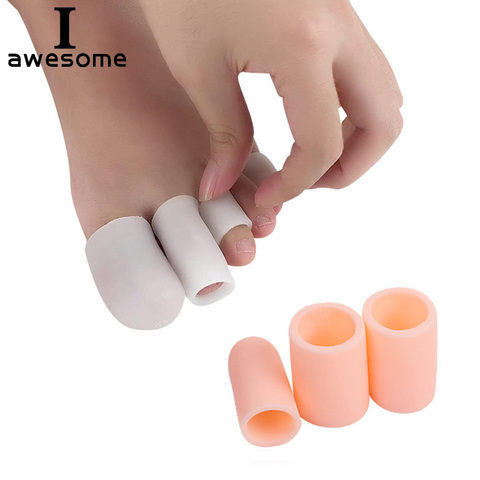 1 Pair Silicone Gel Toe Sleeves Separators Finger Tube Insole Protector Foot Caps Protector Feet Finger Toe Protector Insert ► Photo 1/6