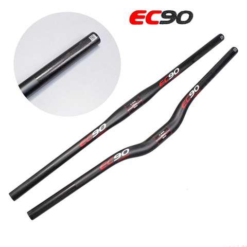 EC90 New Bicycle Handlebar Ultra-Light Carbon Fiber Bicycle Handlebar Mountain Bicycle Carbon handlebar 31.1-32.5*601-700 mm ► Photo 1/3