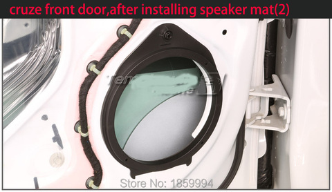 for CHEVROLET/cruze/Malibu/AVEO/Trax front and rear door Speaker mat Adapter Plates Bracket Ring 6.5