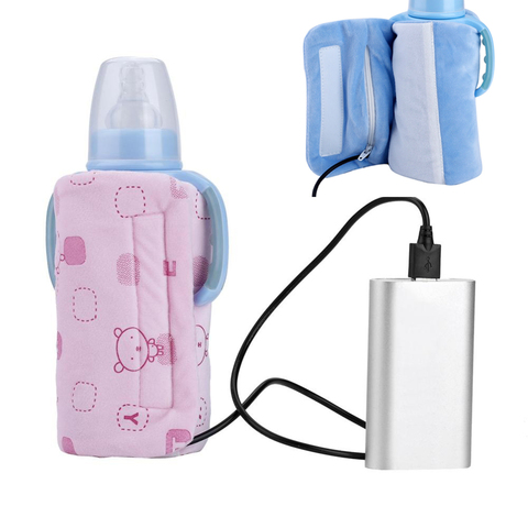 USB Baby Feeding Bottle Heated Cover Bottle Warmer Portable Travel Milk Warmers