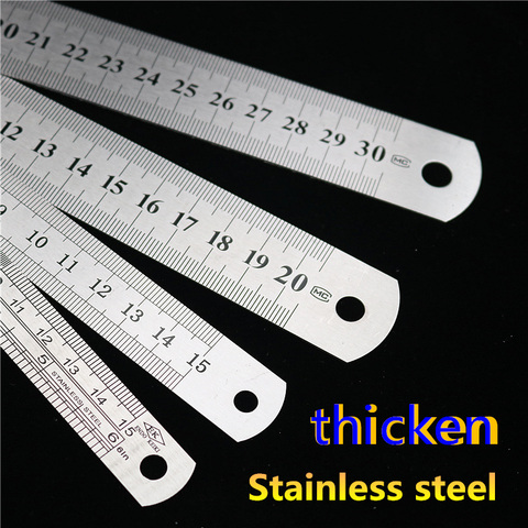 Sewing Foot Sewing 15-30cm Stainless Steel Metal Straight Ruler  Ruler Tool Precision Double Sided Measuring Tool ► Photo 1/5