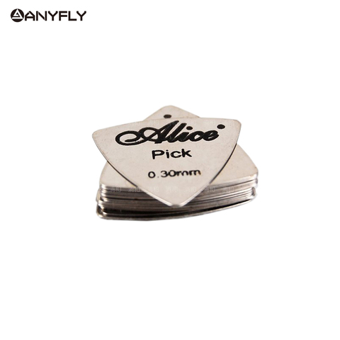 12 Pieces Alice Stainless Steel Triangle Shape Guitar Pick Metal Picks For Acoustic Electric Guitar Speed Rock Picks 0.3mm ► Photo 1/3