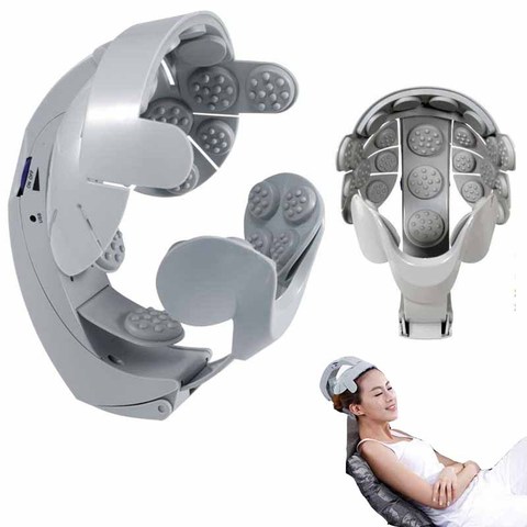 Brain Head Massager Buru-Buru Helmet Head Massageador Scalp relaxation shaking vibration Acupuncture Electrical Nerve Stimulator ► Photo 1/6