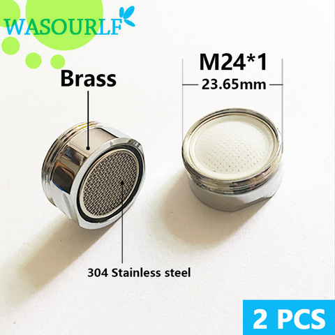 WASOURLF 2 PCS water saving faucet aerator 24mm male thread external tap spout bubble accessories bathroon basin kitchen ► Photo 1/1