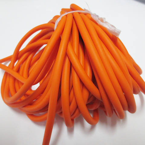 10M packed   size 3060 orange color Natural rubber band latex tube pull rope the latex tubes tourniquet rope elastic rope ► Photo 1/6