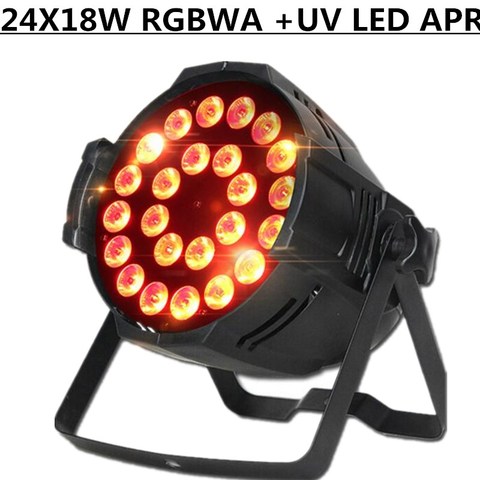24X18W RGBWA+UV LED PAR Light dmx512 control DJ light professional stage equipment led wash light ► Photo 1/6