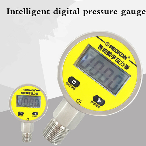 Pressure gauge intelligent digital display stainless steel high precision electronic oil and gas water pressure 0.6Mpa-25Mpa ► Photo 1/5