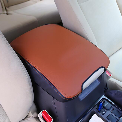 for Toyota Land Cruiser Prado 150 2010 2012 2013 2014 2015 2016 2017 2022 soft Genuine Leather Car Armrest Box Cover ► Photo 1/6