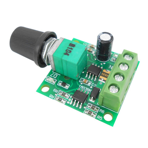 Miniature PWM speed controller DC motor 0~100% adjustable drive module input 2A DC1.8-12V ► Photo 1/5