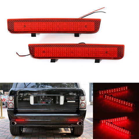 Niscarda 2x LED Rear Bumper Reflector Light Car Driving Brake Fog Trim Molding Tail Lamp For Land Rover L322 Freelander 2 LR2 ► Photo 1/6