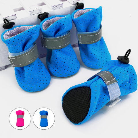 Reflective Pet Dogs Shoes Rain Snow Waterproof Booties Socks Rubber Anti-slip Shoes For Small Dog Puppies Footwear Cachorro ► Photo 1/6