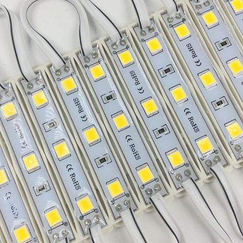 20pcs/lot  DC12V LED Module 3 SMD 5054 Cool White/Red Color Waterproof IP66 Super Bright Backlight for Signage ► Photo 1/6