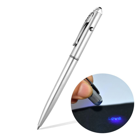 1PC New 2 in1 Invisible Ink Magic Security Rotating Secret Ball Pen With UV Light Ballpoint Pen Office School Supplies Material  ► Photo 1/1