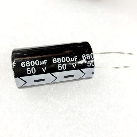 10PCS 50V 6800uF  Electrolytic capacitors 22*40MM 50V6800UF ► Photo 1/1