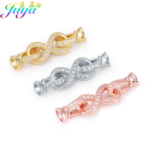 DIY Jewelry Findings Supplies Infinity Connector Fastener Clasp Accessories For Natural Stones Bracelets Pearls Necklace Making ► Photo 1/6