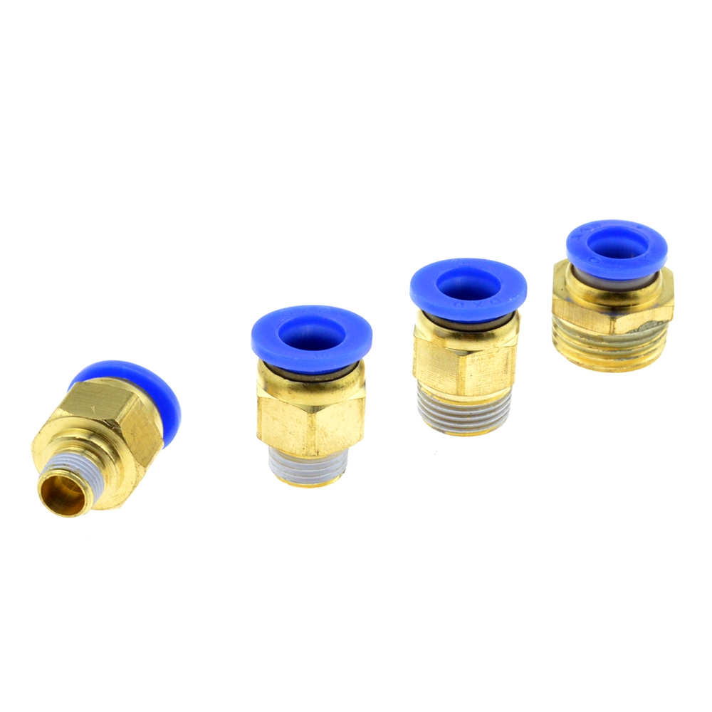 5 Pcs Air Pneumatic 1/4BSP Thread 6mm One Touch Push In T Joint Quick Fittings 