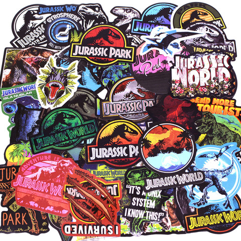 Jurassic Park Sticker Pack 10 Jurassic Park / Jurassic World Themed  Stickers 