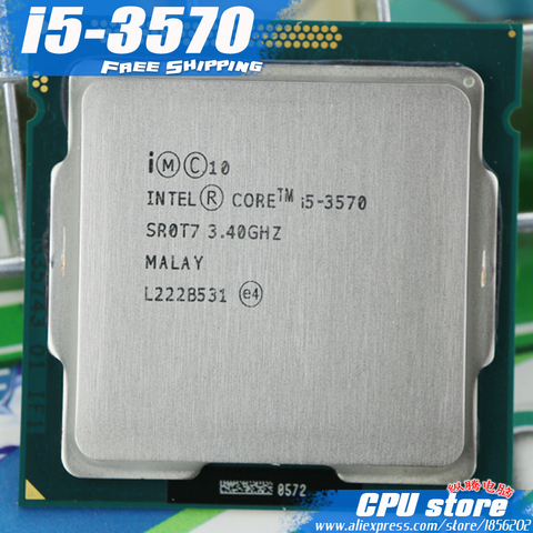 Free Shipping lntel I5 3570 CPU Processor Quad-Core(3.4Ghz /L3=6M/77W) Socket LGA 1155 Desktop CPU i5-3570 (working 100%) ► Photo 1/4