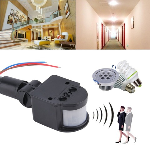 2022 New Universal Motion Sensor Light Switch Outdoor AC 220V Automatic Infrared PIR Motion Sensor Switch With LED Light ► Photo 1/6