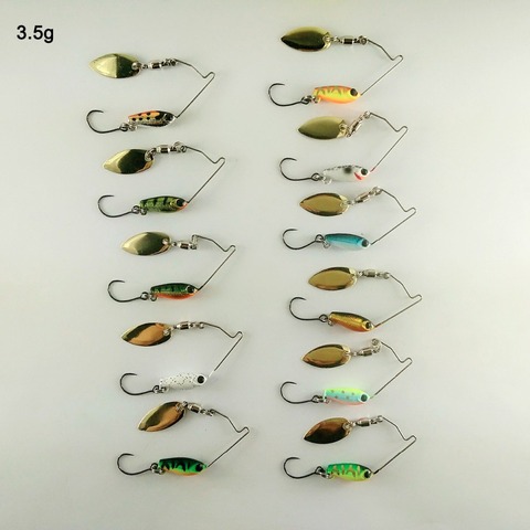 BassLegend- Metal Bait Mini Spinnerbait Bass Pike Trout Chub Fishing Lure Jigging Spoon 3.5g/5.5g/7g ► Photo 1/6