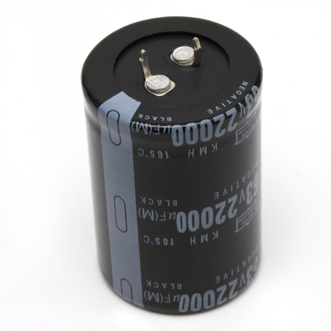 22000UF 63V Aluminum Electrolytic Capacitor 105C Dimension 35x50mm Cylindrical ► Photo 1/6