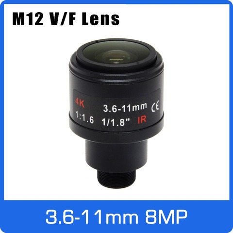 8Megapixel M12 Mount Varifocal 4K Lens 1/1.8 inch 3.6-11mm Manual Focus and Zoom For IMX274/IMX178/IMX334/OS08A10 CCTV IP Camera ► Photo 1/6