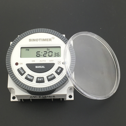 Multipurpose TM619 220V Digital Timer Switch with Waterproof Cover output 220V, Easy Wiring, 7 days Programmable Time Switch ► Photo 1/4