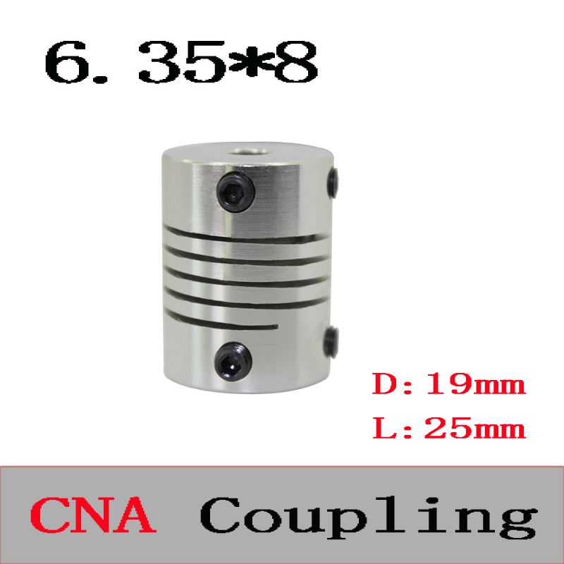 Flexible Coupling Motor Shaft Coupler BR 6.35mm X 8mm 