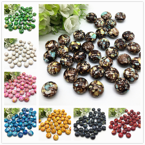 10pcs 16*16*10mm Oval Shape Crack Acrylic Beads Spacer Loose Bead For Jewelry Making Accessory Beads DIY #YKL ► Photo 1/5