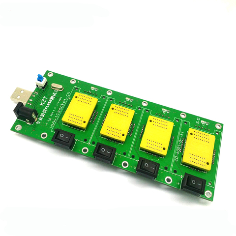 4 in 1 universal test board BGA152/132/100/63 TSOP48 NAND flash adapter AU6989 FLASH USB interface testing program socket ► Photo 1/1