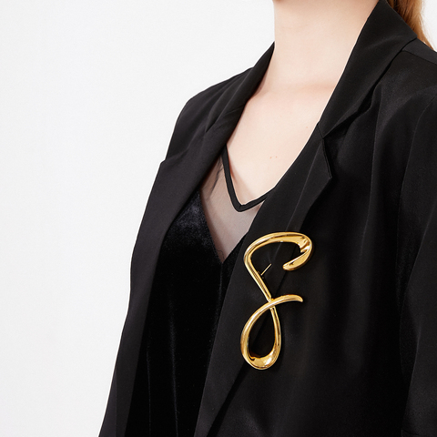 Amorita boutique 8 modeling design pin personality exaggerated simple fashion brooch ► Photo 1/6