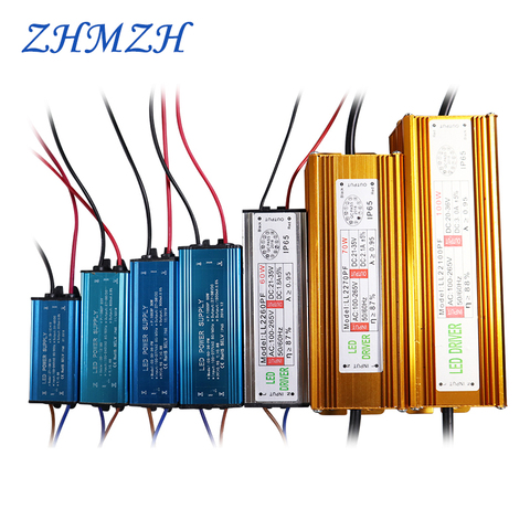 50W 100W High Power Constant Current LED Driver Waterproof IP65 Power Supply AC110-265V Input For Floodlight  DC20-40V Output ► Photo 1/6