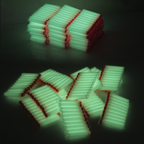 40pcs 7.2cm Fluorescence Toy Gun Luminous Bullets for Nerf Series Blasters Refill Clip Darts EVA Soft Bullets ► Photo 1/5