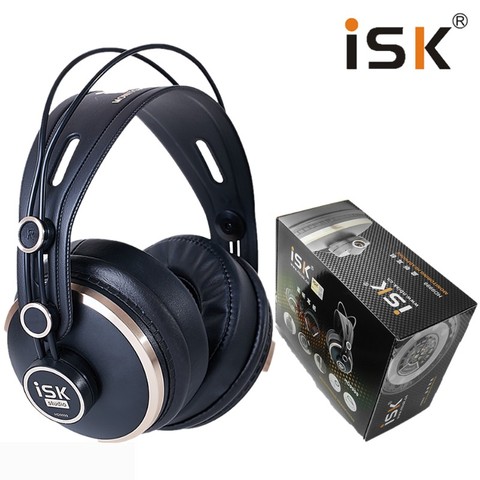 ISK HD9999 Luxurious Fully enclosed Monitor Headset headphone for DJ audio mixing recording studio monitoring ► Photo 1/5