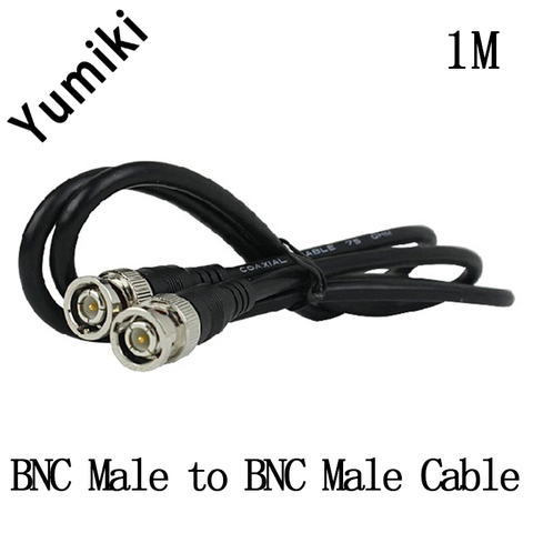 Yumiki SYV-75-3 1m/2m/3m/5m/10m Coaxial BNC Cable for CCTV Camera BNC Male to BNC Male Cord M/M ► Photo 1/3
