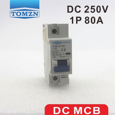 1P 80A DC 250V  Circuit breaker FOR PV System C curve ► Photo 1/1