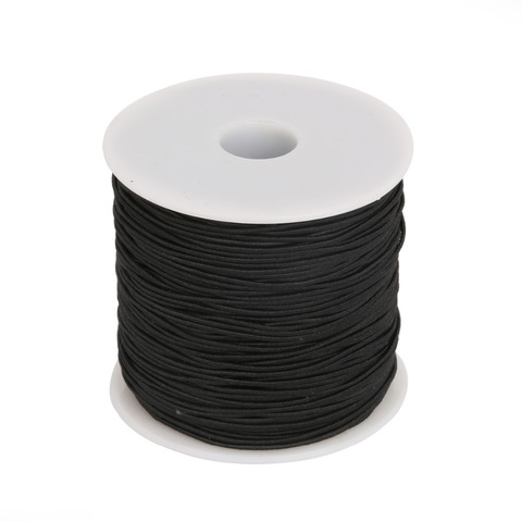 High Stretch Round Elastic Cord Rubber Band For Clothing/Garment Sewing Accessories Width 0.8mm 1mm 1.2mm 1.5mm Black Red Brown ► Photo 1/3