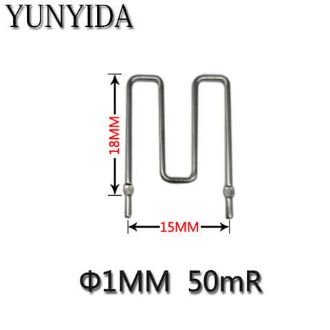 01-22  Constantan  resistance   50mr 0.05R  diameter 1mm   50 milliohms    pitch 15mm  20PCS/LOT ► Photo 1/1