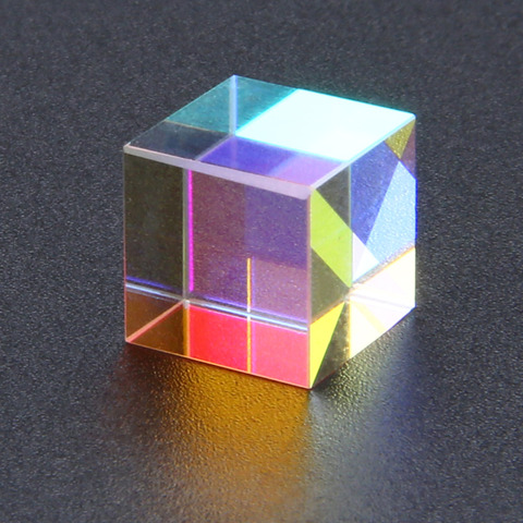 Optical Glass Cube Defective Cross Dichroic Prism Mirror Combiner Splitter Decor 10x10mm Transparent Module Toy Teaching Tools ► Photo 1/6