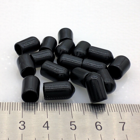 6mm black protective cover Rubber Covers Dust Cap for sma connector metal tubes 100pcs/lot ► Photo 1/4
