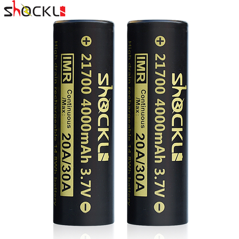 21700 battery Shockli 21700 4000mAh 3.7V 14.8W Li-ion rechargeable battery 40A  fit for  Capo Squonk  RX2, electronic cigartte ► Photo 1/6