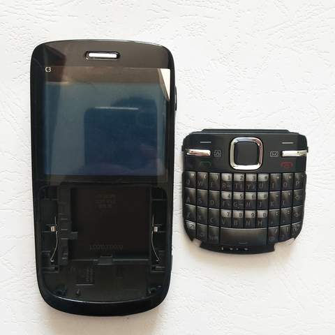 ZUCZUG For Nokia C3 C3-00 Full Complete Mobile Phone Housing Cover Case+ English Keypad + Logo ► Photo 1/2
