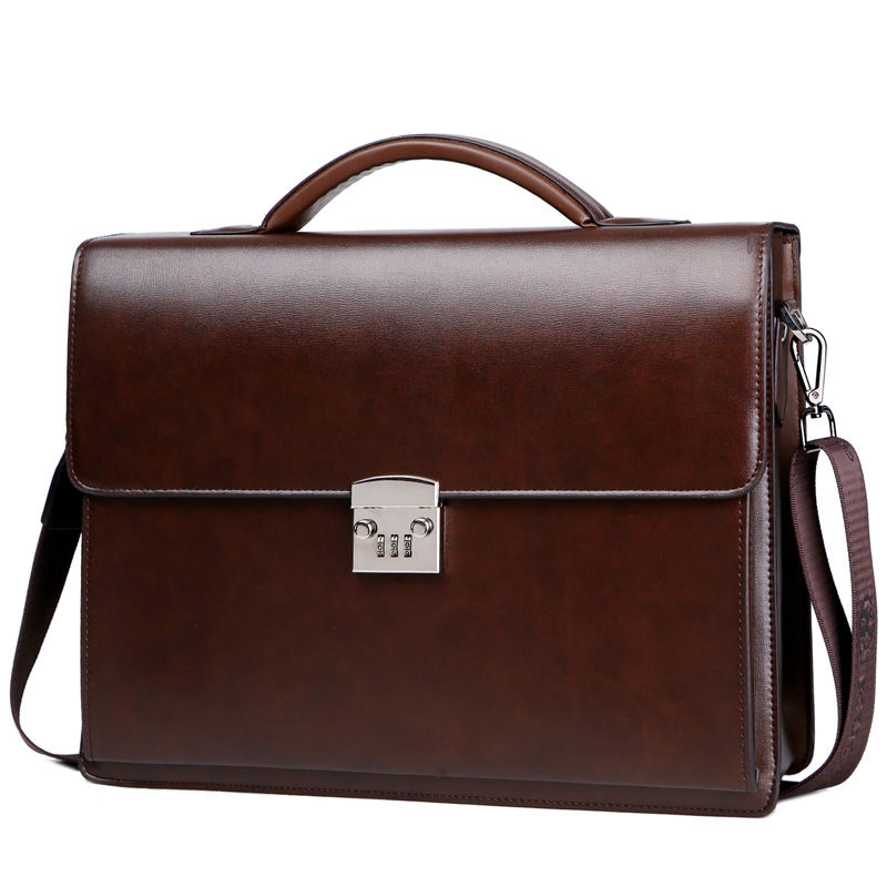 Genuine leather men's Crossbody Bag High Quality Business Briefcase Bag Shoulder Messenger Bags Office Handbag Laptop Briefcases ► Photo 1/6