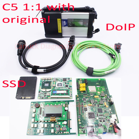 Best New mb Star c5 1:1 with original different with mb star c4 software SSD software DoIP update super speed SSD C5 with wifi ► Photo 1/1