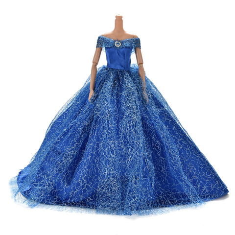 2022 Handmake Wedding Princess Dress Elegant Clothing Gown Skirt Shoes For Barbie Doll Dresses ► Photo 1/6