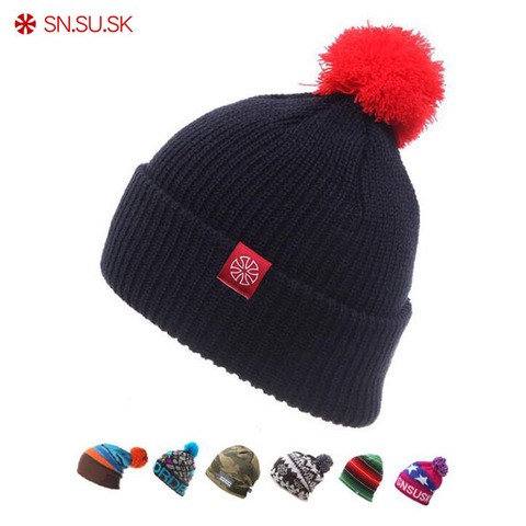 Winter Ski Hat Warm Woolen Caps For Men Hats Female Beanies Skullies Quality Gorros Hombre Snowboard Cap gorros de lana ► Photo 1/6