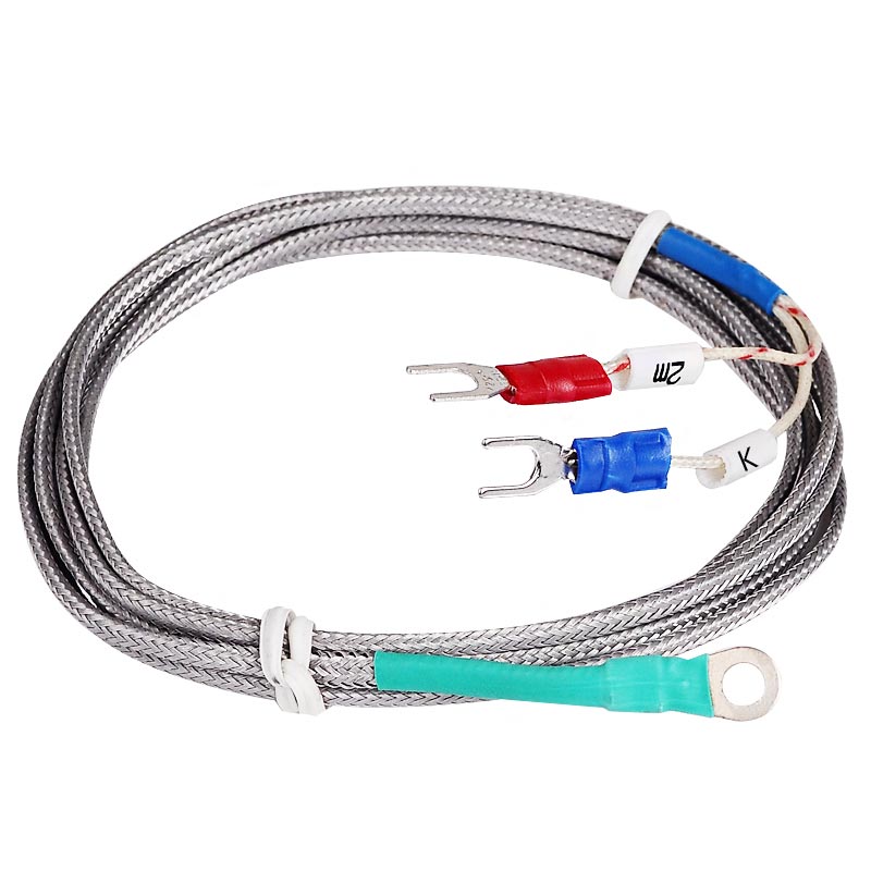 6mm Hole Washer K Type Thermocouple Temperature Sensor Probe Controller 1M Cable 