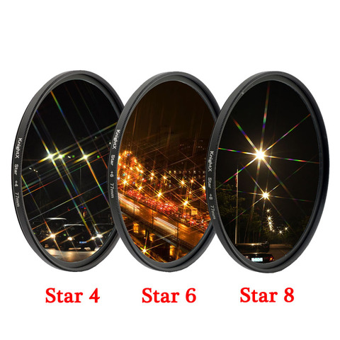 KnightX Star Line 52MM 55MM 58MM 67MM 77MM Camera Lens Filter For canon eos sony nikon d3300 400d 18-135 d5100 photo photography ► Photo 1/4